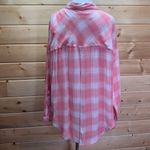 The Laundry Room  Rayon Thoreau Split Back Plaid Button Up Blouse Shirt Medium Photo 6