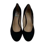 Vince Camuto  Pump Heels Womens Size 8 Black Leather Dark Academia Career Evening Photo 1