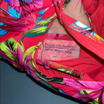 KikiRio Juno Halter One Piece in Coral Tropic Size Medium Red Photo 4