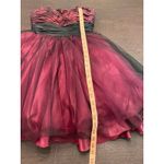 Hannah S Burgundy Holiday Party‎ Dress Black Tulle Rhinestone Sze 4 Whimsigoth Christmas Photo 11