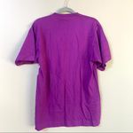 Vintage 80s 90s Greenpeace single stitch embroidered rainbow dove purple… Purple Size L Photo 1