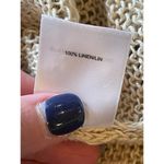 Robert Rodriguez Beige Linen Open Knit Round Neck Pullover Sweater Size M Photo 8