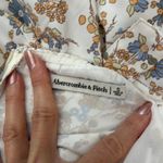 Abercrombie & Fitch White Floral Cinched Neck Slit Leg Midi Slip Dress Photo 4