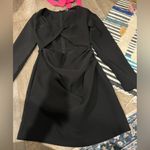 ZARA  Black Long Sleeve V-neck Cut Out Hallow Out Sexy Party Mini Dress Photo 6