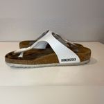 Birkenstock Women’s Gizeh Birko-Flor White Sandals Size 5-5.5 (36) Photo 5