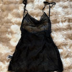 Chic Black Sheer Chemise Size XS Photo 0