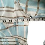 Pendleton  Blazer Jacket Womens 4 Blue Tan White Plaid Open Silk Blend Preppy Photo 6