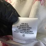 Ala. Von Auersperg 100% Silk Dress Sz. Lrg Silver NWT Floral handkerchief hem Size L Photo 8