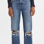 Levi's Womens 29 NWT Low Pro Straight Denim Jeans Loose Distressed Fit Baggy Photo 2
