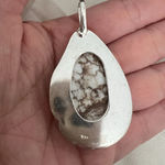 Wild Horse Turquoise 925 Silver Plated Necklace Native American Jewelry Brown Photo 8