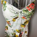 Miss Sixty  Retro Vintage Pinup Style Floral Bow Front Halter Cotton Size 8 Photo 1