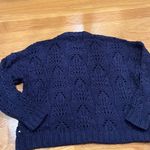Aerie  women’s navy blue knit pull over sweater size medium. Photo 6