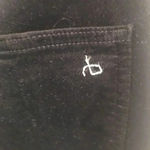 Rag and Bone Hi Rise Ankle Skinny Black Velvet Pants Photo 6