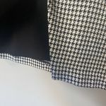 Nicole Miller EVIE HOUNDSTOOTH FAUX WRAP ASYMMETRICAL SKIRT Size 14 Black White Tweed Preppy Photo 3