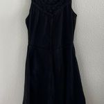 prAna Trixie Jersey Lace Sleeveless Dress Embroidered Black Small Photo 0