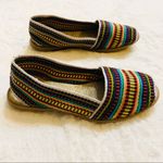 Rainbow Espadrille Open Back Flat Slip Ons Size 7 Women’s Boho Flats Shoes Photo 8