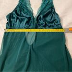 Auden Sheer Teal Satin Unlined Babydoll M Lingerie Coquette Girl Fairycore Pinup Green Size M Photo 6