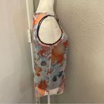 Simply Vera Vera Wang Sleeveless Floral Top XS Dopamine Boho Coconut Girl Fairy Orange Photo 5