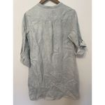 Malvin Hamburg Germany I Love Linen Minimalist Gray Button Down Shirt Dress 10 Photo 3