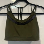 Olive Green and black mesh Strappy Bralette from VSX Sport Photo 0