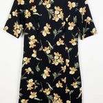 White House | Black Market Elbow-Sleeve Scuba Knit Dress Floral Size 8 Photo 1