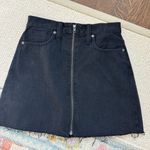 Madewell Black Denim High Waisted Skirt Photo 0