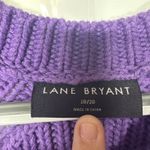 Lane Bryant  Women’s Purple Cable Knit Sweater Size 18/20 Plus Photo 8