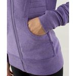 Lululemon Calm & Cozy Jacket Heathered Winter Orchid /Deep Zinfandel Size 4 Photo 5