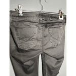 Hudson Women's 28 Black Viceroy Knee Short Buttoned Logo Back Pockets Denim Jean Photo 3