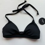 Lulus  Black Ribbed Bikini Top Photo 0