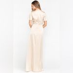 Show Me Your Mumu  Rome Twist Gown In Champagne Luxe Satin Photo 2