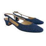 Vaneli Aliz Slingback Heel Blue Denim Cap Toe Size 9 Photo 1