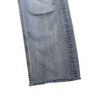 Driftwood Roye High Rise Straight Leg Jeans Light Wash Distressed Hem Womens 29 Photo 3