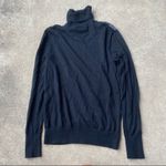 Equipment  Wool Silk Animal Print Turtle Neck Sweater Womens XS Black Photo 4