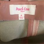 Peach Love California Mini Skirt Womens M Multicolor Faux Leather Colorblock 70s Photo 4