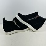 Steve Madden  Womens Sz 8,5M Black Suede Hidden Wedge Boots Sneakers Shoes Photo 4