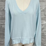 Michael Stars  Soft Blue Vneck Sweatshirt Photo 0
