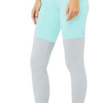 Alo Yoga  High Waist Goddess Legging Turquoise/‎ Grey Heather Balletcore Size XS Photo 0