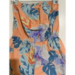 Kimchi Blue  Women's Floral Strapless Romper Size L Multicolor Summer Photo 2