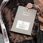 House Of CB . Nikita - Black Satin and Lace Corset Dress. Photo 7