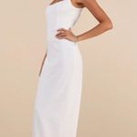 Lulus Timeless poise white rhinestone square neck backless maxi dress M NWT!!!! Photo 7