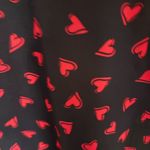 Allegra K  Black Top with Red Heart Design Photo 1