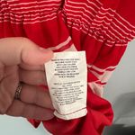 Rewind  Red Striped Fitted Waist Mini Dress Sleeveless Women's Size Small Photo 7