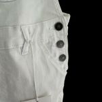 KanCan White Women's Denim Overall Shorts with No Back and Adjustable Straps Size undefined Photo 2