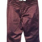 Cache Purple Velvet Thin Corduroy Rhinestone Button Pant New Stretch NWT $118 Photo 7