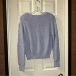 Gianni Bini  Blue Knit Scoop Neck Long Sleeve Pullover Sweater M Photo 8