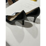 Tahari Womans  Laura Black Leather Platform Pumps Slip On 8.5 M Photo 2