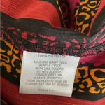 Rebecca Malone  Red and Black 1/2 Button Down Shirt. Sleeves up/down SIZE XL Photo 4