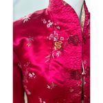 Vintage Reversible Satin Pink & Gold Chinoiserie Dragon Floral Chinese Jacket Size M Photo 4