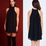 Stone Cold Fox  Revolve ruffle‎ halter black swing dress LBD size medium large Photo 2